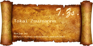 Tokai Zsuzsanna névjegykártya